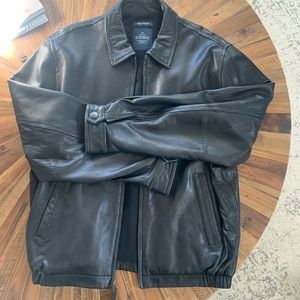 Mens Nautica leather jacket